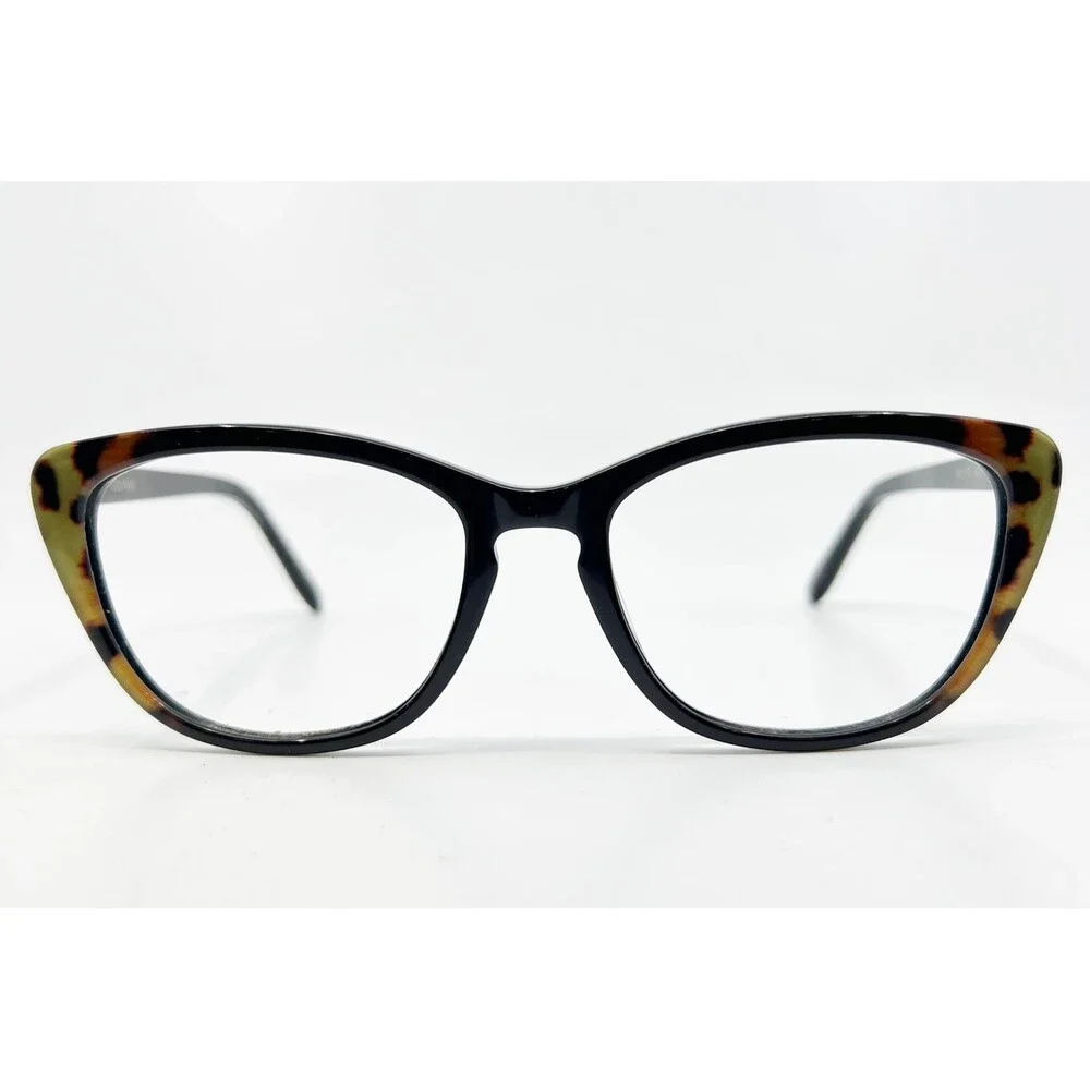 Vera Wang Eyeglasses Womens Black Tortoise Cat Eye V907 YT 54-18-140
